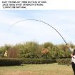 Carbon Fishing Rod, Short Section, Positioning Handle, 6.3m, Yellow - 6