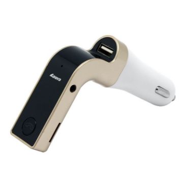G7 Gold Car Hands-Free Bluetooth FM Player MP3 - 1