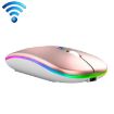 C7002 2400DPI Wireless Mouse, 4 Keys, Colorful Luminous, Rose Gold - 1