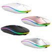 C7002 2400DPI Wireless Mouse, 4 Keys, Colorful Luminous, Rose Gold - 2