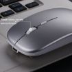 C7002 2400DPI Wireless Mouse, 4 Keys, Colorful Luminous, Rose Gold - 4