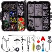 213 PCS Road Squid Hook Accessories Set - 026 Black Box - 2