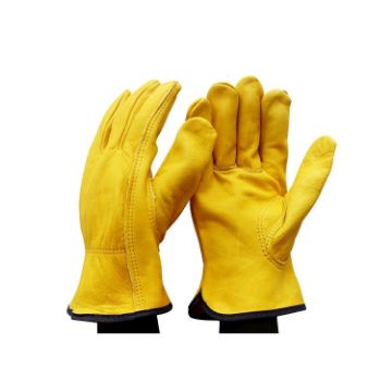 JJ-1011 XL Genuine Leather Gardening Gloves - Wear-resistant, 1 Pair - 1