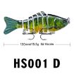 PROBEROS HS001 10cm 15.5g Hard Bait - 2 PCS Sub-Fish Plastic Lure - 2