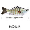 PROBEROS HS001 10cm 15.5g Road Sub-Fish Plastic Hard Bait 2 PCS - 2