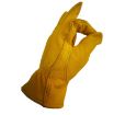 JJ-1004 Yellow Leather Welding Safety Gloves, Size S - Outdoor Garden - 4