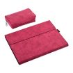 Leather Tablet Case for Microsoft Surface Pro X, 13" Rose Red + Power Bag - 1