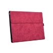 Leather Tablet Case for Microsoft Surface Pro X, 13" Rose Red + Power Bag - 2