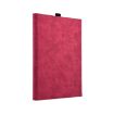 Leather Tablet Case for Microsoft Surface Pro X, 13" Rose Red + Power Bag - 3