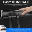 Black PB-45B Car Rear Aluminum Alloy Telescopic Phone Holder Box - 7