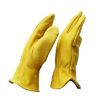 JJ-5002 Genuine Leather Safety Gloves, Outdoor Riding/Gardening, Size M - 3
