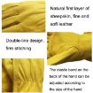 JJ-5002 Genuine Leather Safety Gloves, Outdoor Riding/Gardening, Size M - 5
