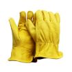 XL Genuine Leather Safety Gloves - JJ-5002 for Outdoor Riding & Gardening - 1
