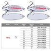 PROBEROS DW342 Lure VIB Metal Sequins Gold 2 PCS 3g - 6
