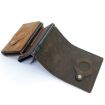 Men's Anti-Theft Cowhide Wallet with Airtag Holder - Blue Card Holder - 4