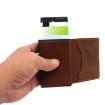 Men's Anti-Theft Cowhide Wallet with Airtag Holder - Blue Card Holder - 7