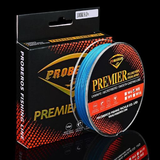PROBEROS 8 100M Majestic Horse Fish Line 13.0/120LB Blue - 1