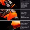 Ailsports ST5511 Goalkeeper Gloves, Size 10, Fluorescent Green Latex - 6