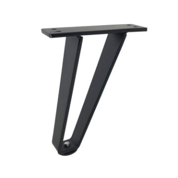 Matte Black 18cm Sofa TV Cabinet Support Legs - LH-GB0001 Load-Bearing - 1