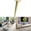Cone Round Tube Furniture Support Legs - Oblique Cone 15cm (Titanium) - 1