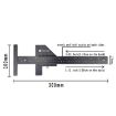 T072 Multifunctional Aluminum Alloy Woodworking T Type Marking Ruler - 3