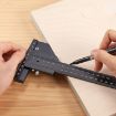 T072 Multifunctional Aluminum Alloy Woodworking T Type Marking Ruler - 4