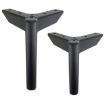 Metal Furniture Support Legs LH-FJ0039, 12cm Height, Gun Black Finish - 5