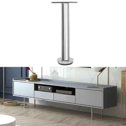 Adjustable Stainless Steel Furniture Legs 37cm - LH-TJ003 (Silver) - 1