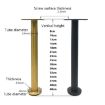 Adjustable Stainless Steel Furniture Legs 37cm - LH-TJ003 (Silver) - 4