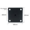 Adjustable Stainless Steel Furniture Legs 40cm - Matte Black LH-TJ003 - 3