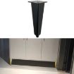 Adjustable Black Aluminium Furniture Stand Legs - 30cm Height - 1