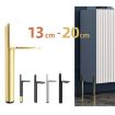 Cylindrical Metal Furniture Support Legs 15cm Matte Black LH-D012-01 - 2