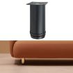 Thickened Stainless Steel Furniture Support Legs 12cm Matte Black - 1