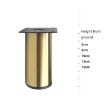 Thickened Stainless Steel Furniture Support Legs 12cm Matte Black - 4