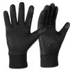 Large Black Velvet Anti-Slip Outdoor Sports Gloves - 1