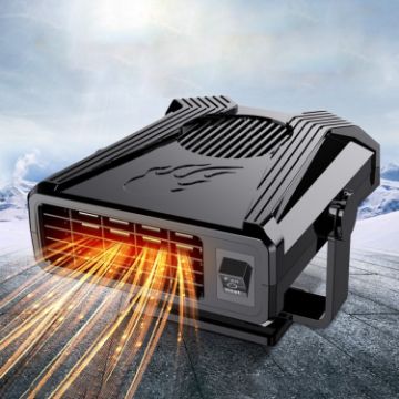 12V Car Heater Fan Defrost Defogger - Black | Efficient Vehicle Heating - 1