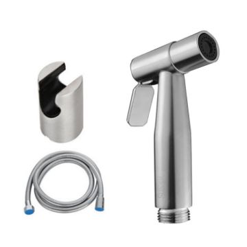 304 Stainless Steel Washer Nozzle Set: Female Washer + Hose + Bracket - 1