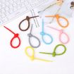 Silicone Data Cable Storage Straps - 20 PCS Cable Organizer (Red) - 6