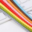 Silicone Data Cable Storage Straps - 20 PCS Cable Organizer (Grey) - 4