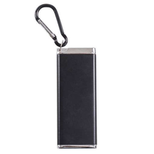 Black Portable Cigarette Case with Lid and Sealed Ashtray - 1