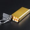 Black Portable Cigarette Case with Lid and Sealed Ashtray - 6