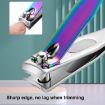 Gradient Mermaid Handle Titanium Nail Clipper - Small, Colorful Nail Art Tool - 4
