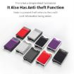 RFID Aluminum Alloy Coin Card Holder - Anti-Degaussing (Black Purple) - 2