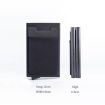 RFID Aluminum Alloy Coin Card Holder - Anti-Degaussing (Silver Red) - 3