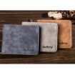 Baellerry BLR1152 Men's Vintage Frosted Two Fold Wallet - Gray Horizontal - 2