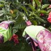 Stab Resistant Gardening Gloves with Print Sleeve, Wrist Extended (Green) - 6