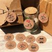 100pcs Kraft Paper Gift Tags with 20m Hemp Rope (L-11) - 6