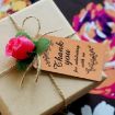 100pcs Kraft Paper Gift Tags with 20m Hemp Rope (L-13) - 5