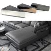 5cm Thick Stainless Steel Sofa Booster Pad, Rectangular Rose Gold - 6