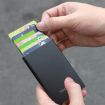 NEWBRING Black Metal Wallet - Automatic Pop-up Anti-degaussing Holder - 6